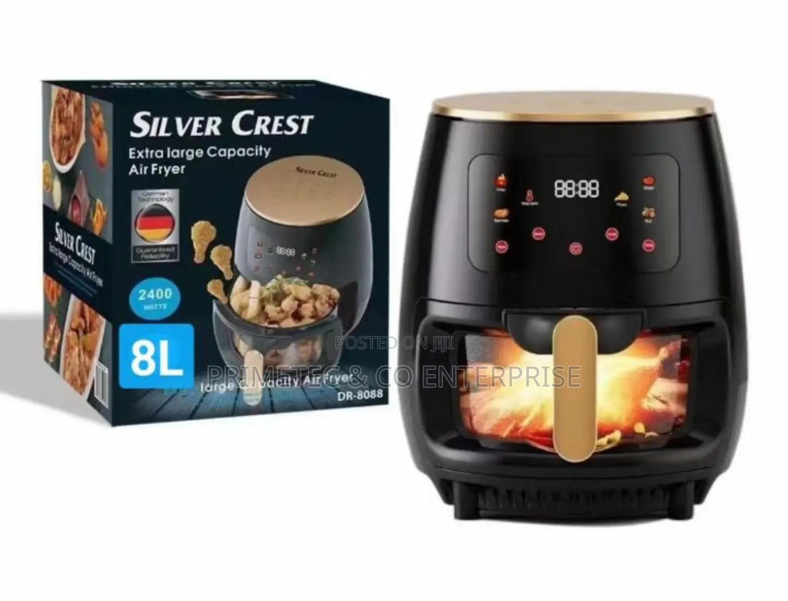 8litres Silvercrest Glass Oven Airfryer