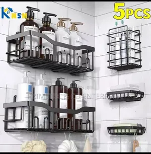 5pcs Set Shower Caddy Shelf/Bathroom Organizee