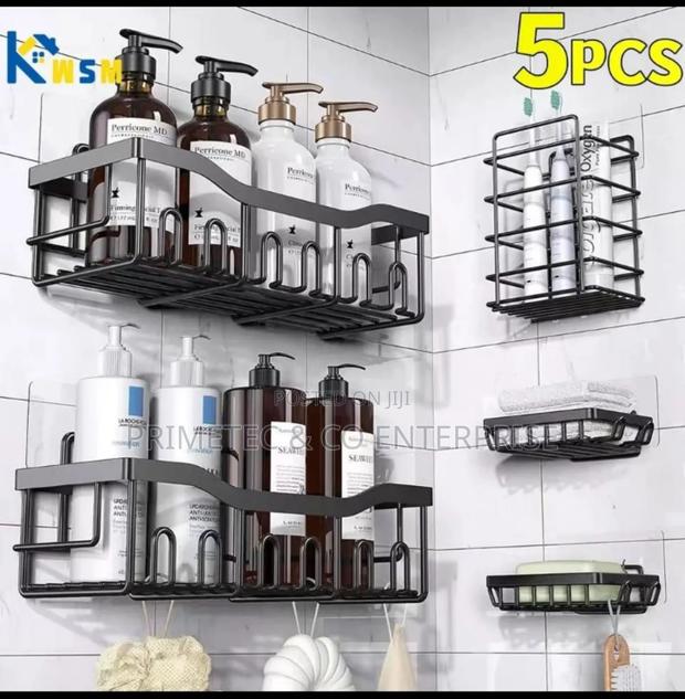 5pcs Set Shower Caddy Shelf/Bathroom Organizee