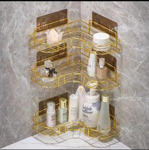 Gold Triangular Corner Shelf - thumbnail 2