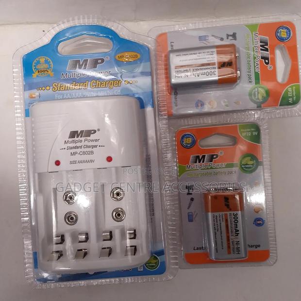 2pcs 9v Batteries,9v Charger - thumbnail 3