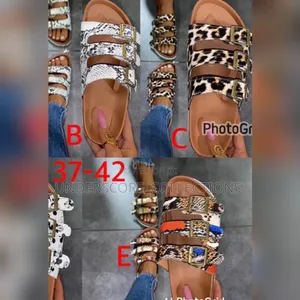Animal Print Ladies Buckle Shoe