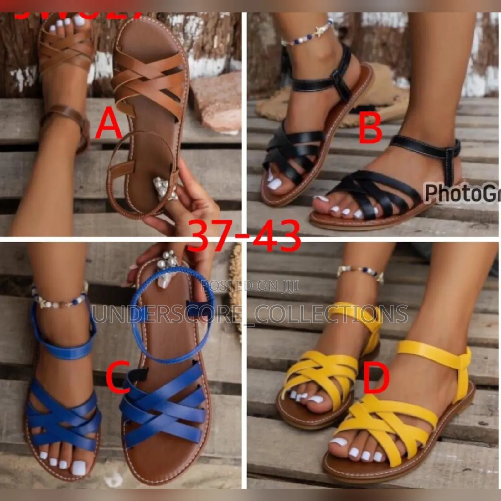 Cross Straps Ladies Sandals