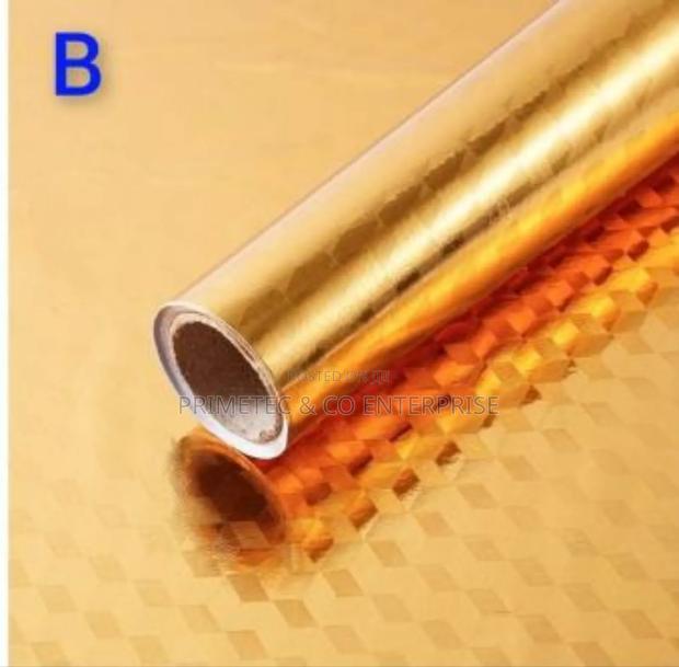 Gold Aluminium Foil /Kitchen Table Top Liner - thumbnail 2