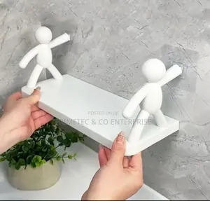 White Doll Bathroom Shelve