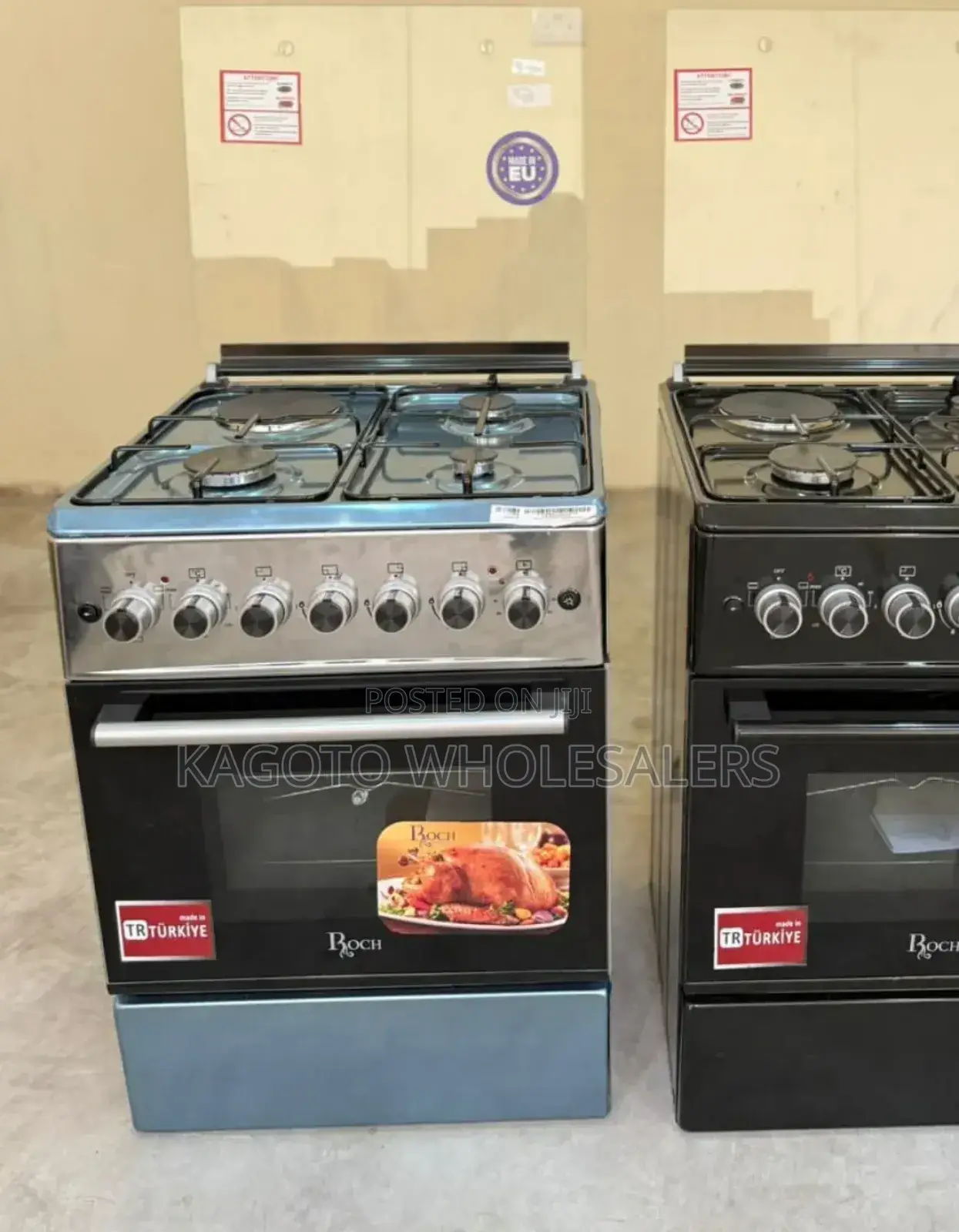 Roch Free Standing Gas Cooker 60/60 Cm Silver Reck-631-S3