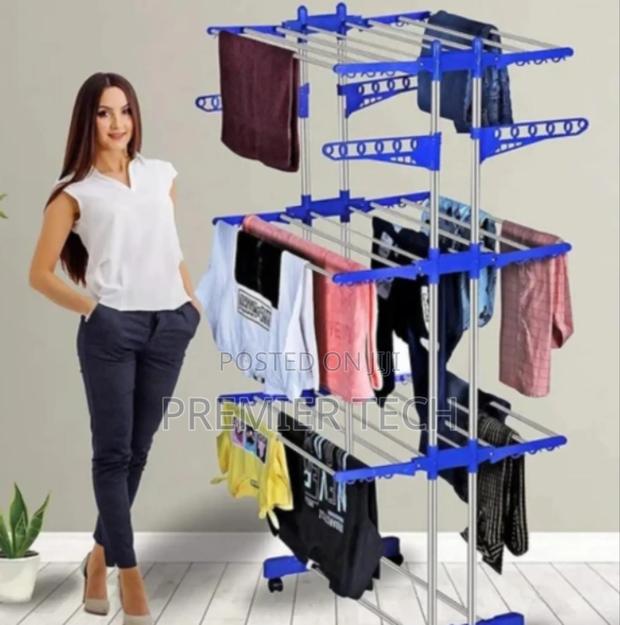 Detachable 50kg 3 Layer Cloth Hanger Rack Stand - thumbnail 2