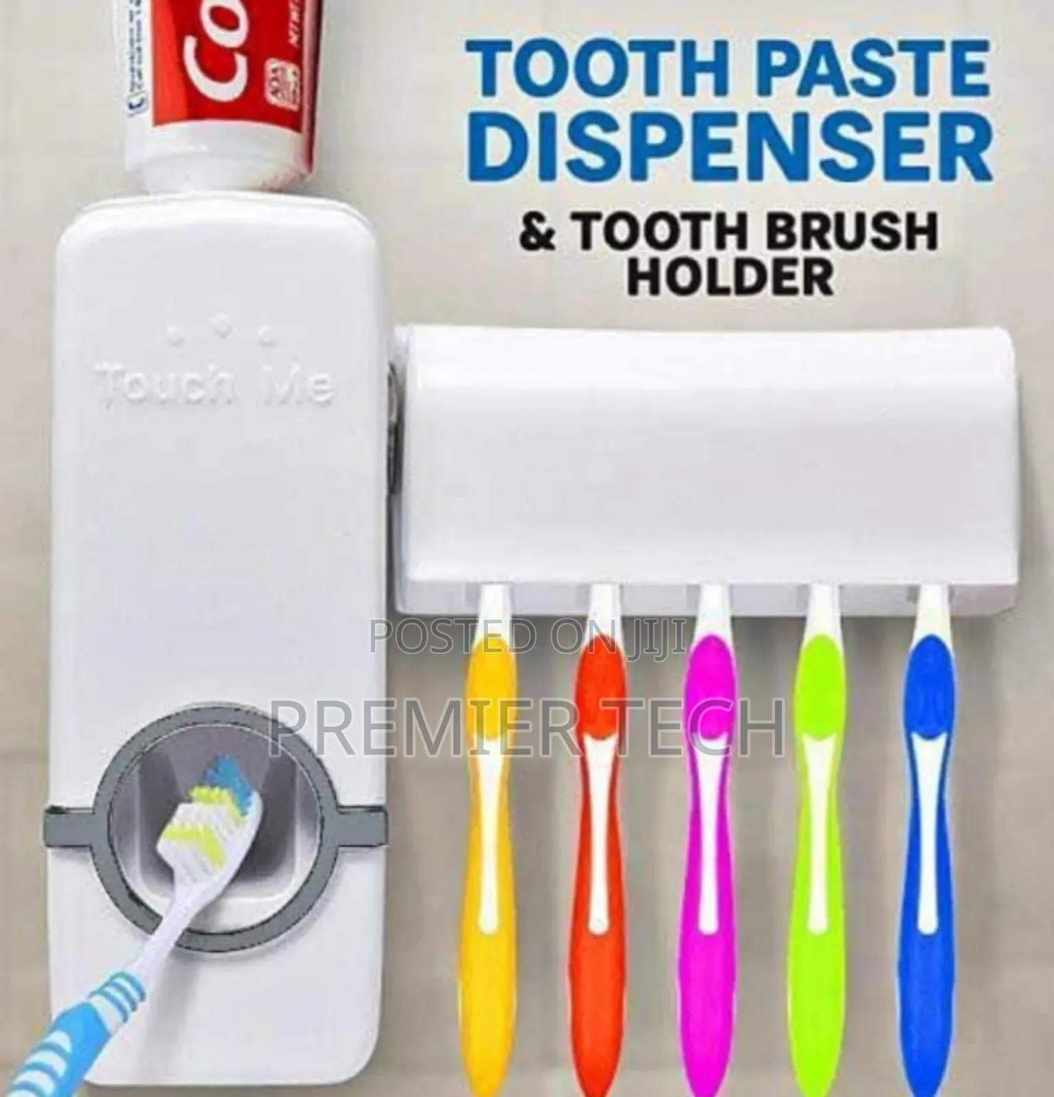 *Toothpaste Dispenser Toothbrush Holder(5 Slots)