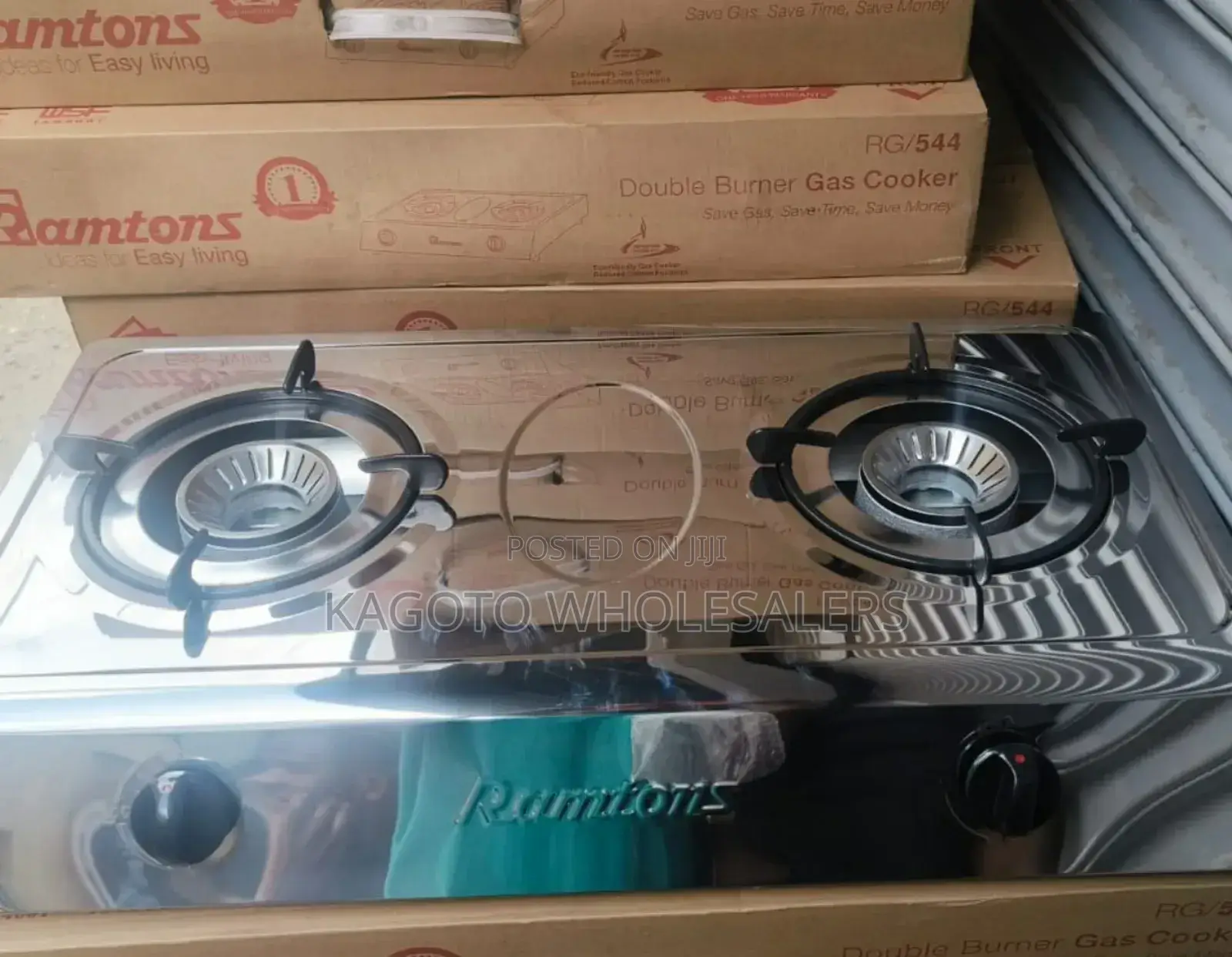 Ramtons Rg/544 Double Burner Gas Cooker R/Gc-4