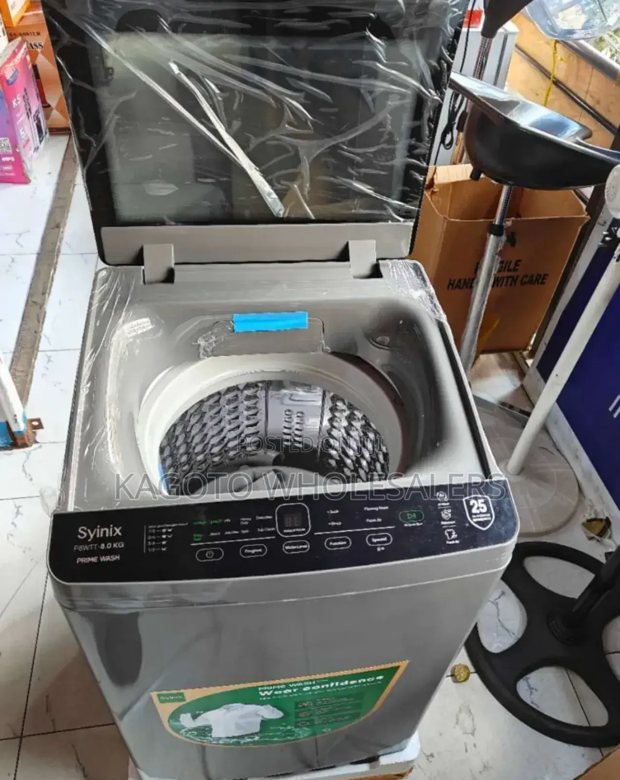 8kg Syinix Top Loading Full Auto Washing Machine S-Tl-Wm