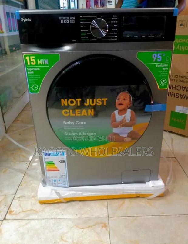 Syinix 8kg Washing Machine Front Loading New Model VFT-08 - main view