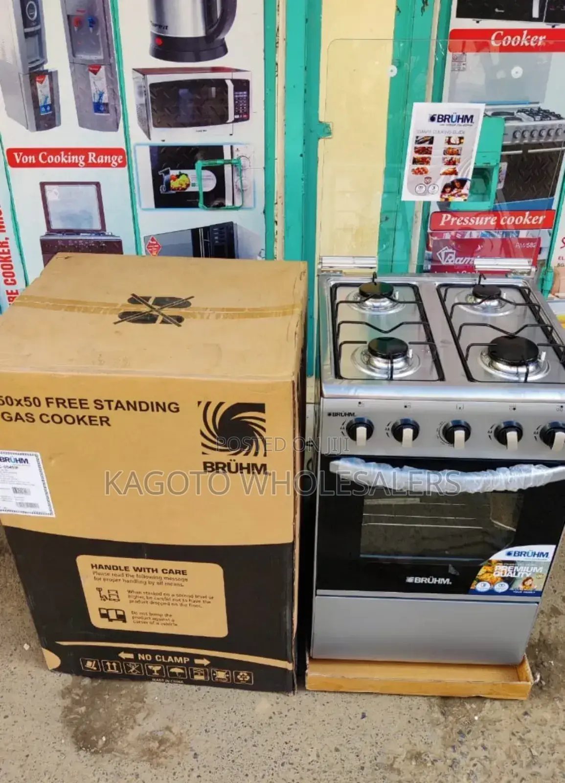 Bruhm Free Standing Gas Cooker All Gas 50cm by 55cm B4gas