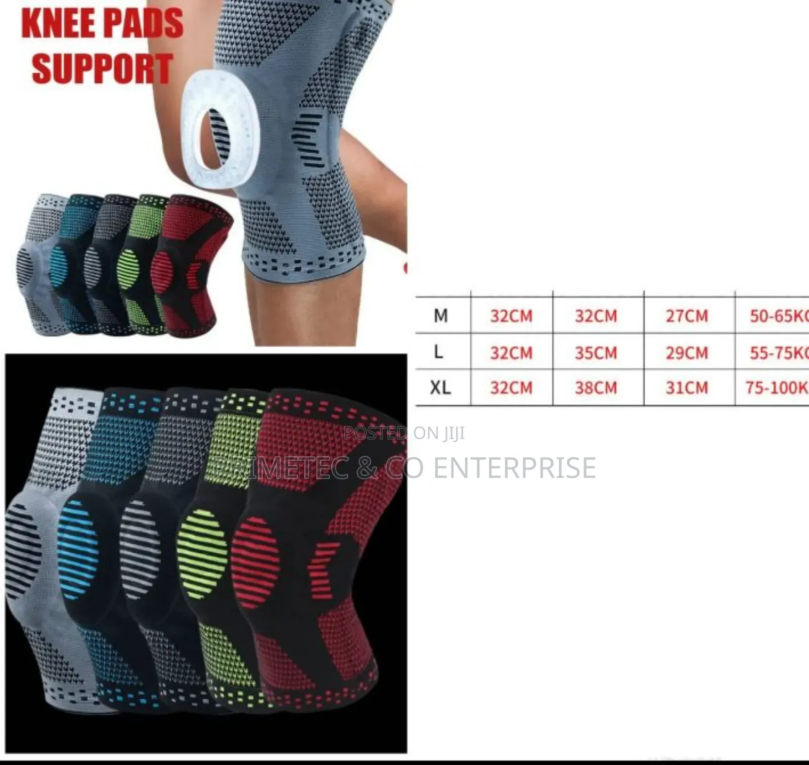 Sports Compression Padded Knee Support Sleeves