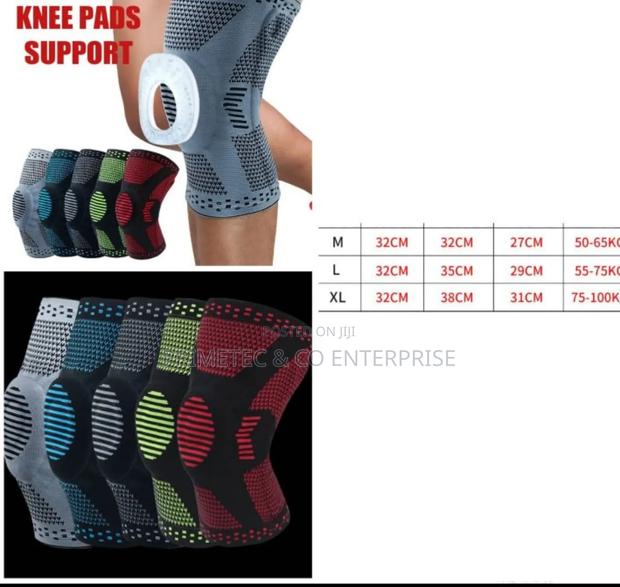 Sports Compression Padded Knee Support Sleeves - main view