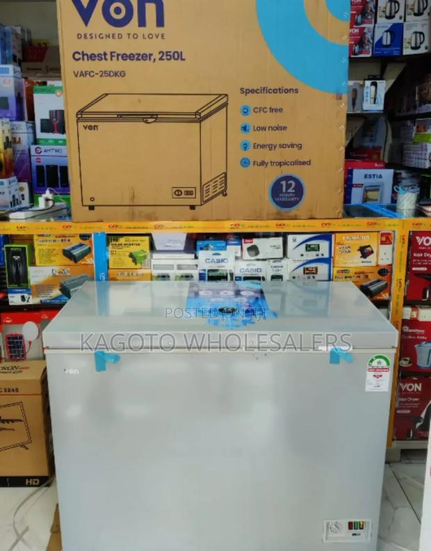 250l Von Chest Deep Freezer / Silver Color Vf/R/250