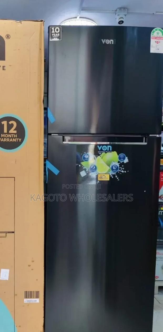 Von Fridge 220litres Nofrost Double Door Refrigerator B/D-Fr - main view