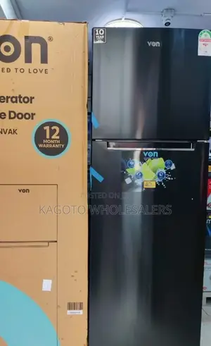 Von Fridge 220litres Nofrost 2 Door Refrigerator B/D-Fr