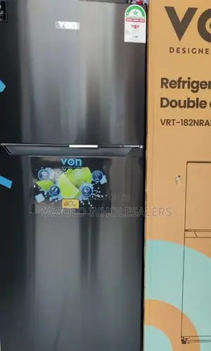 Von Fridge 334litres Nofrost Double Door Refrigerator B/D-Fr