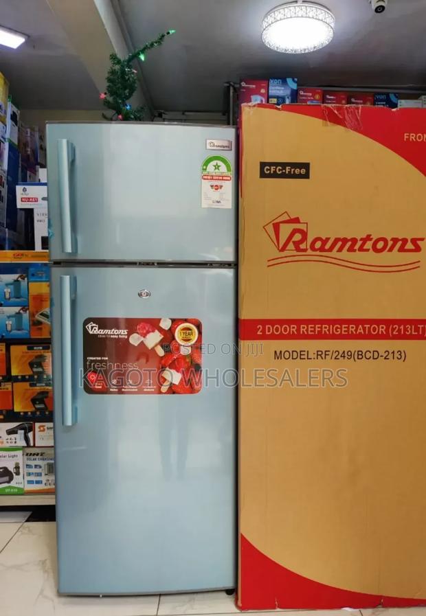 Ramtons Two Door Fridge 213litres 3 Star Rf249/Dd-F