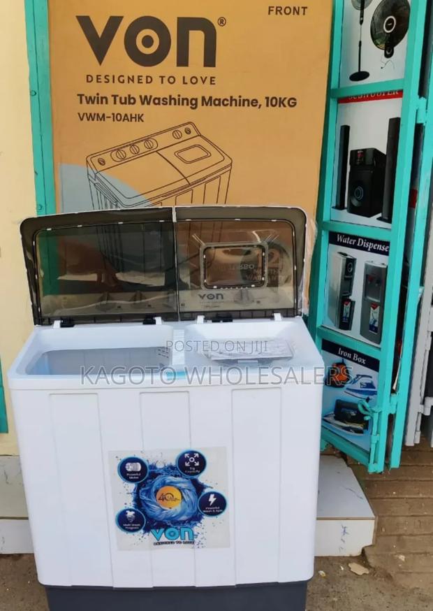Von 10kg Washing Machine *Twin Tub Semi Auto V10*k/Wm