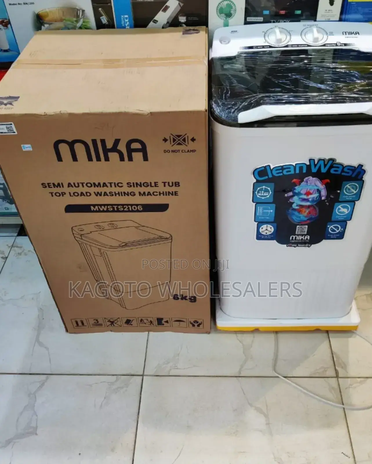 6kgs Mika Washing Machine Top Load One *Tub Model: Mwst6