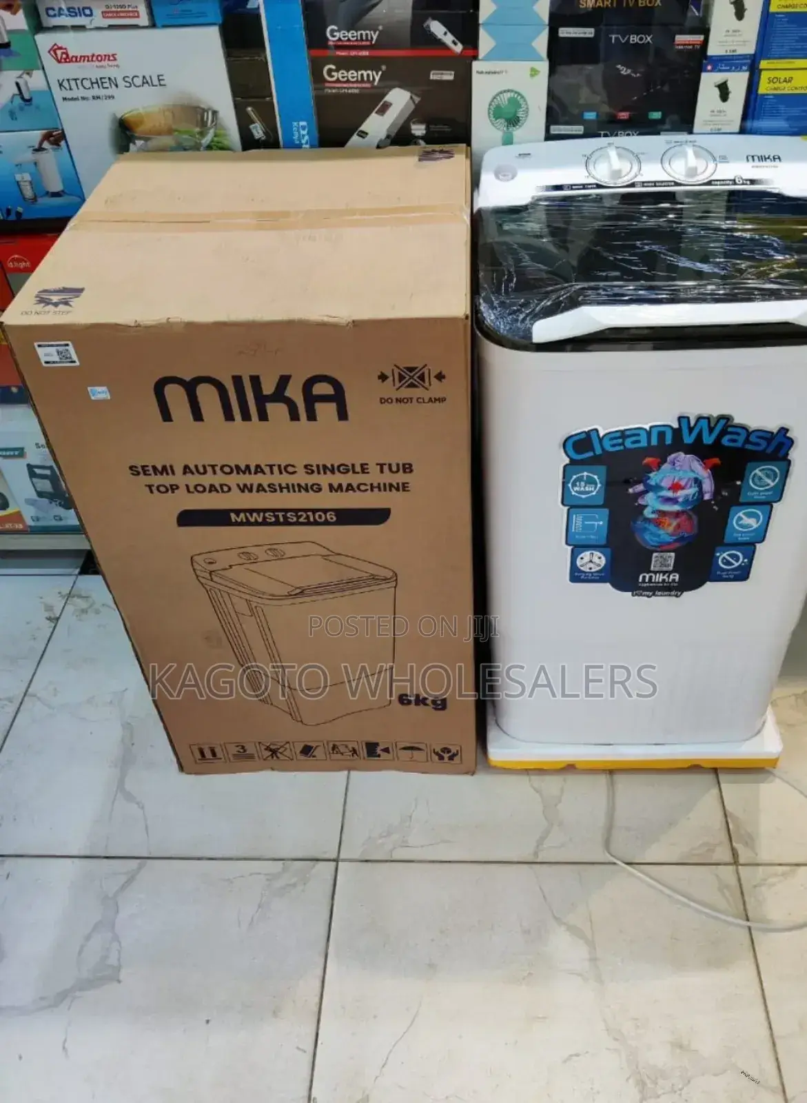 6kgs Mika Washing Machine Top Load 1 *Tub Model: Mwst6