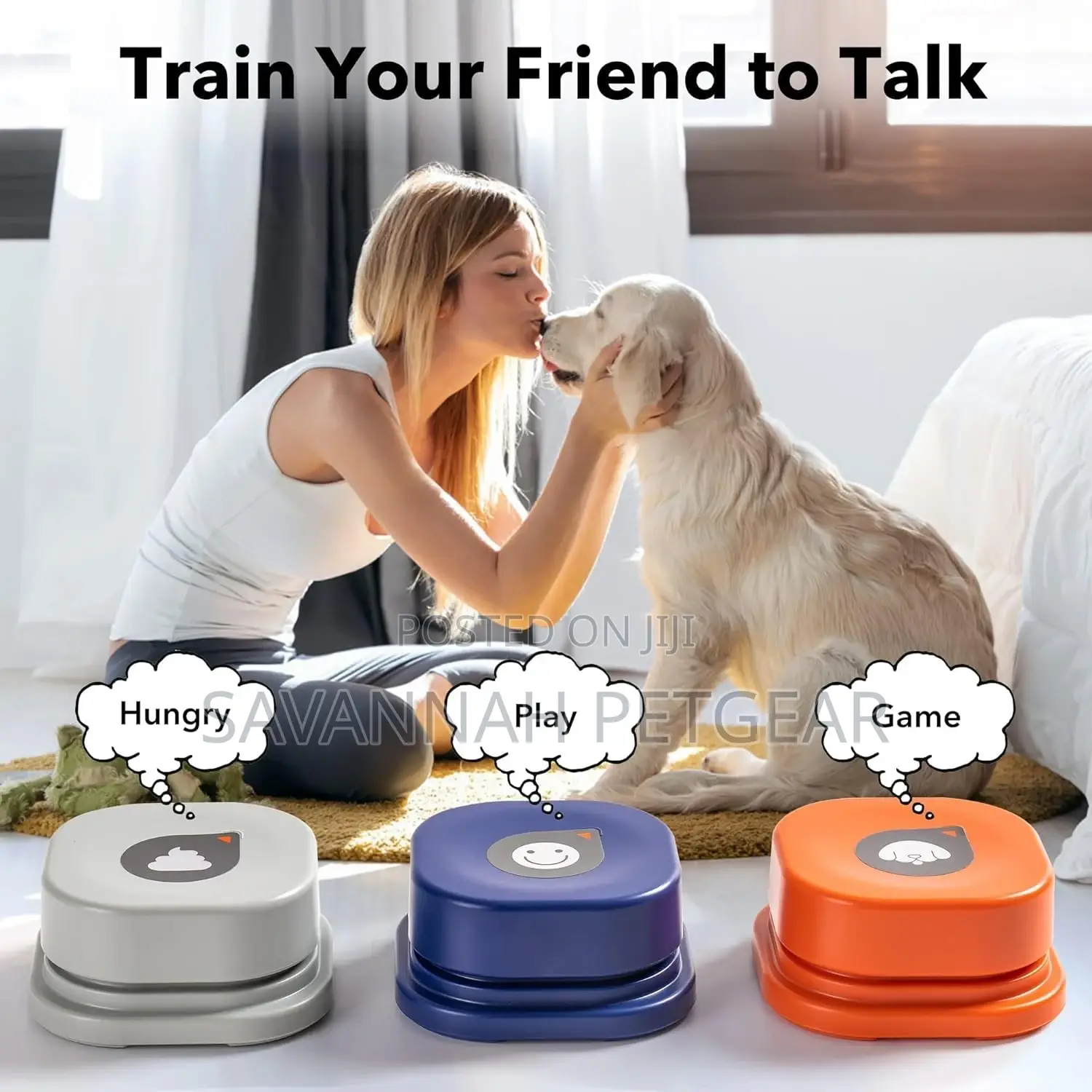 Dog Communication Talking Buttons Pet Sound Training -6 Pack
