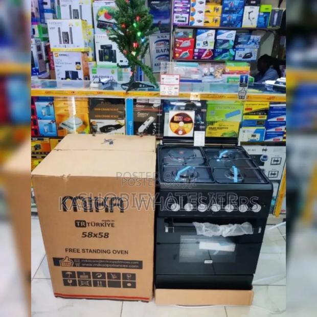 3gas 1electric Plàte and Oven -Mika 58by58 Standing Cooker