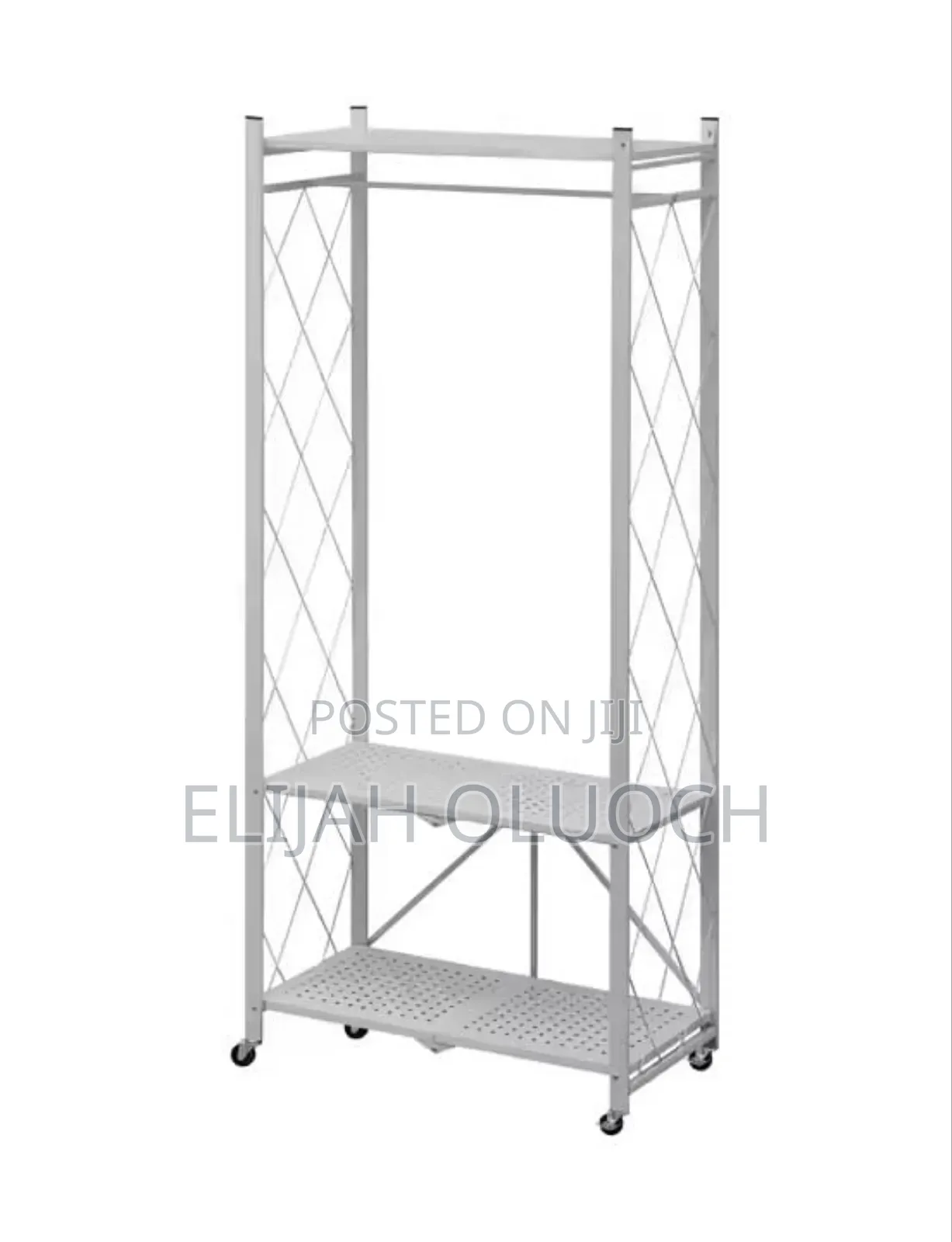Foldable Clothing Storage Rack – Metal Carbon Steel
