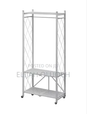 Foldable Clothing Storage Rack – Metal Carbon Steel