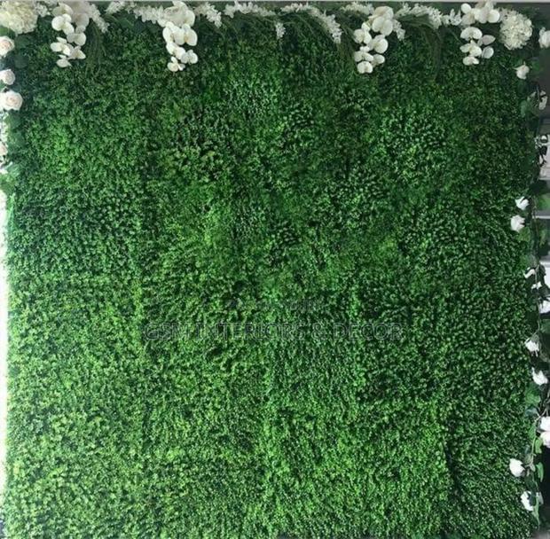 Artificial Green Boxwood Panels for Wall Clading