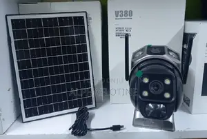 4g Dual Lens Solar Camera With Backup Battery V380 Pro App