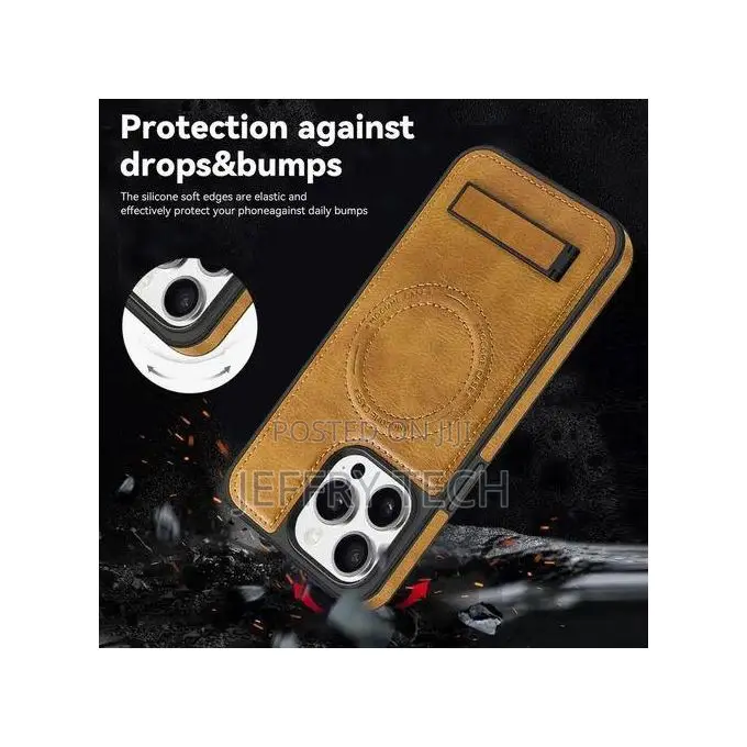 iPhone 16 Pro Max Case Luxury Business Genuine Leather