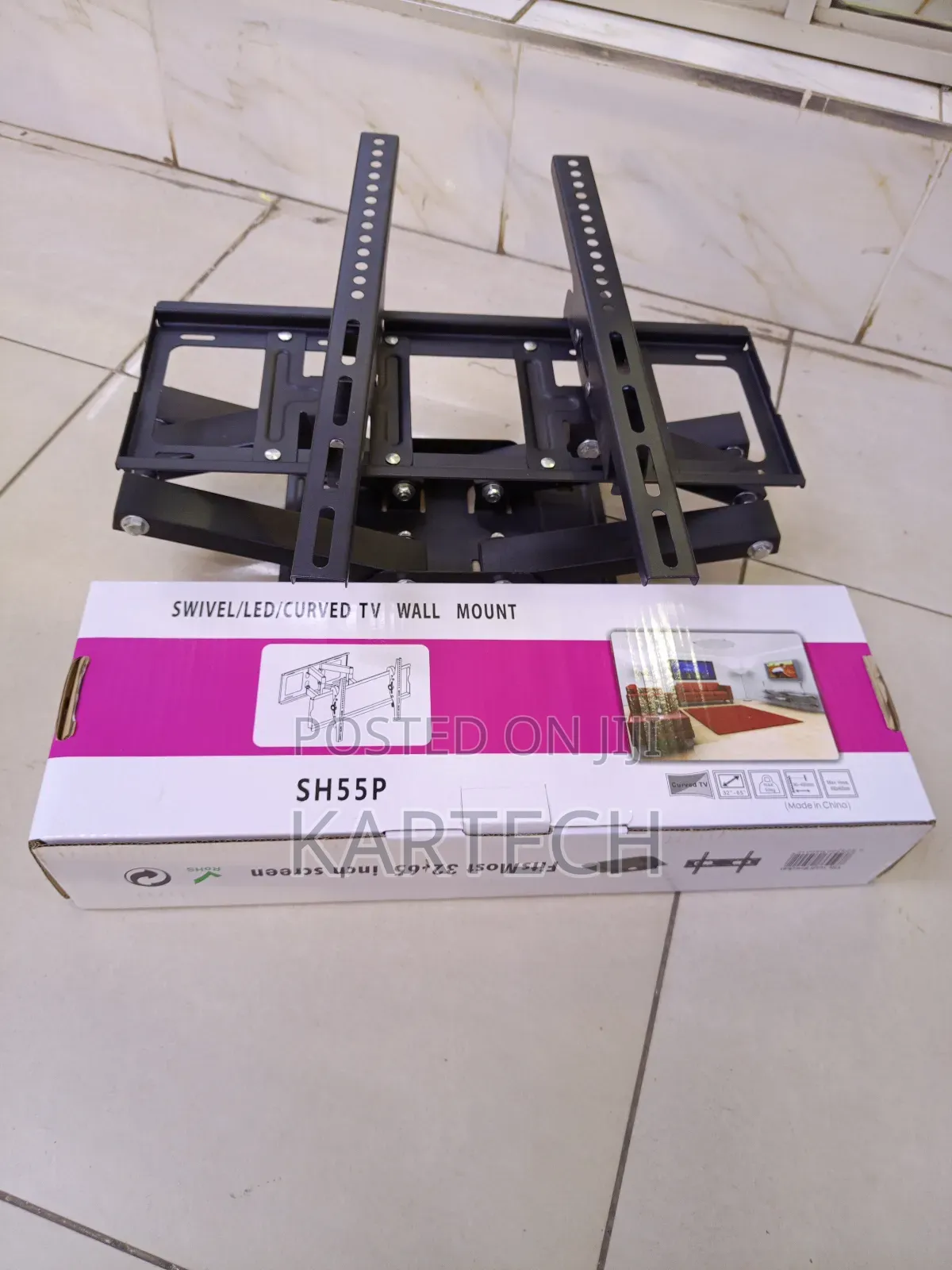 Double Arm Swivel Wall Mount Sh55p 32 to 65 Inches 50kg
