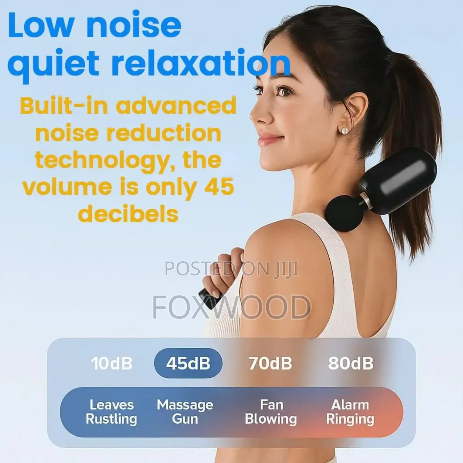 Fascial Gun Massager Handle And Elbow 3 Modes And 6 Gears
