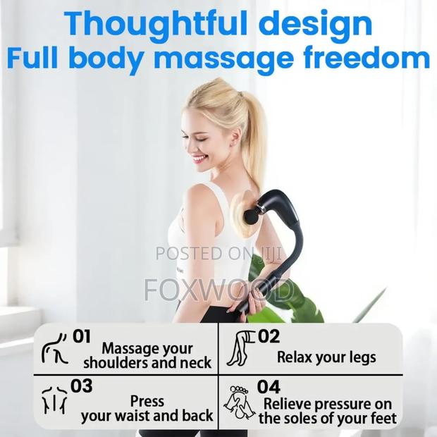 Fascial Gun Massager Handle and Elbow 3 Modes and 6 Gears - thumbnail 4