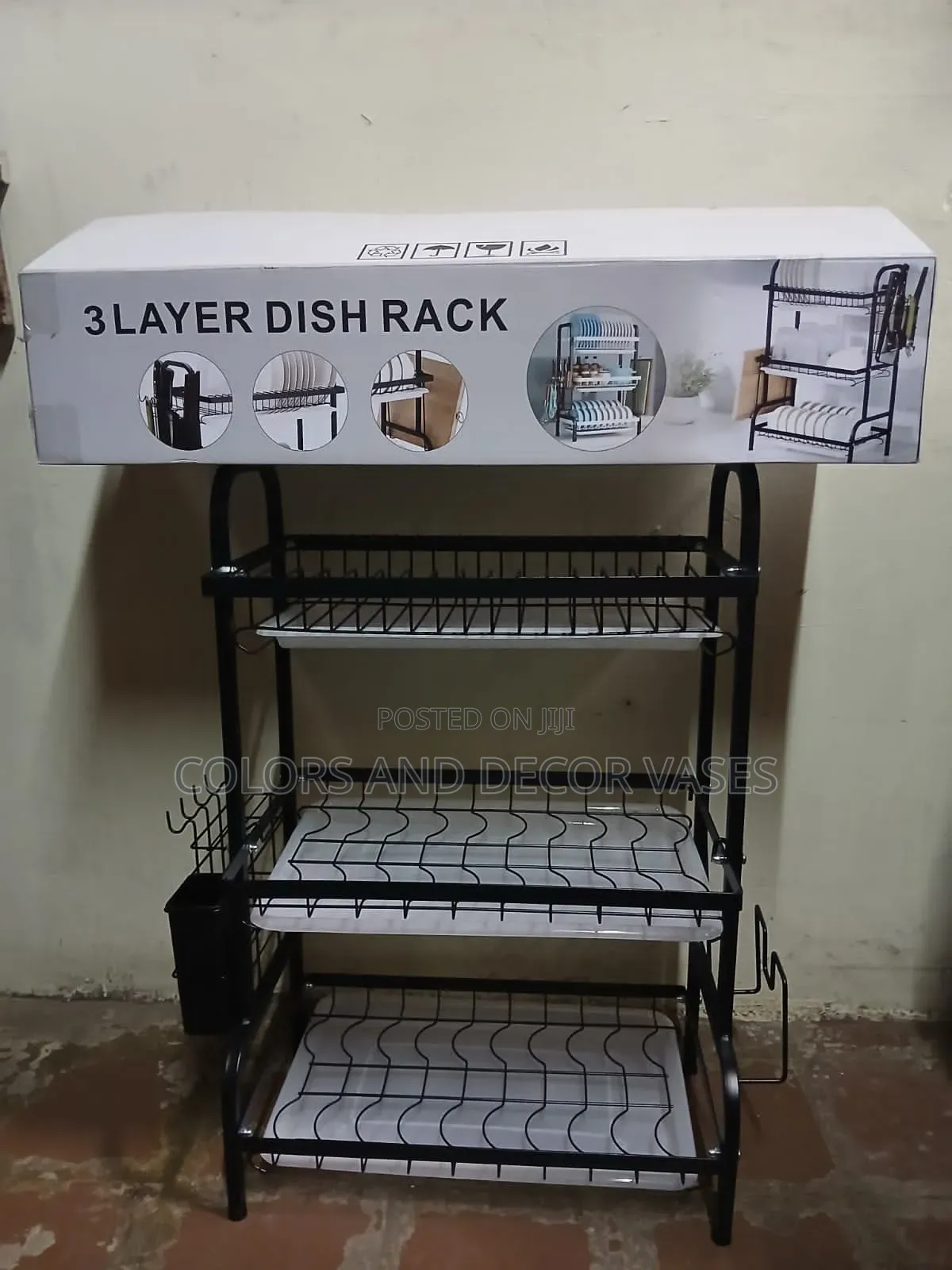 Spacious Dish Rack 3 Layer