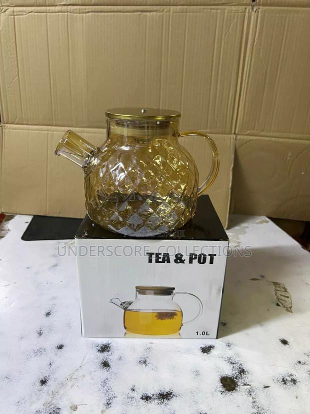 Tea Pot Borrosilicate 1l