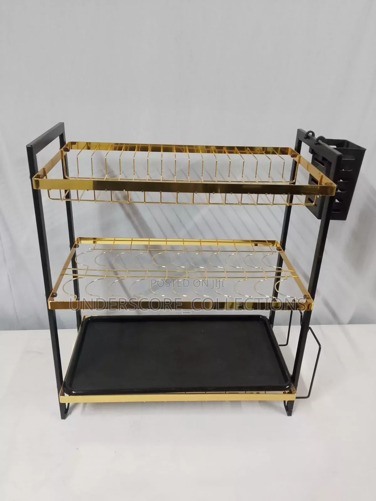 3 Tier Drying Dish Rack Gold