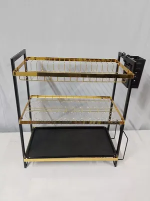 3 Tier Drying Dish Rack Gold