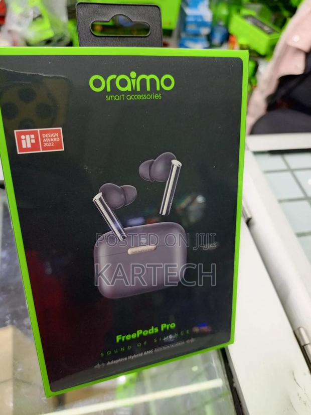 Oraimo Freepods Pro, Pro Hybrid Anc Technology Earbuds.