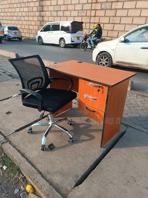Swivel Mesh Office Chair With Lockable Office Desk Brown Hc4