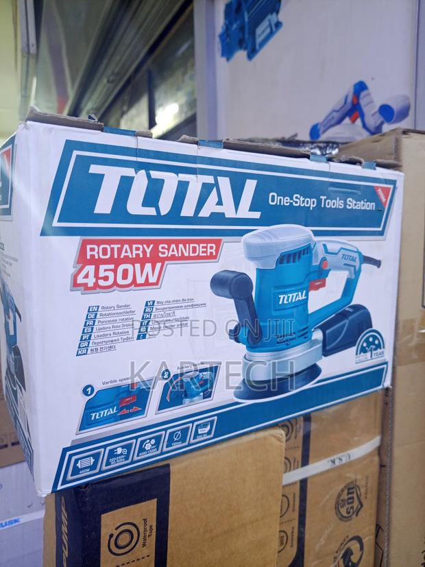 Total 450w 150mm Rotary Sander With Variable Speed Control
