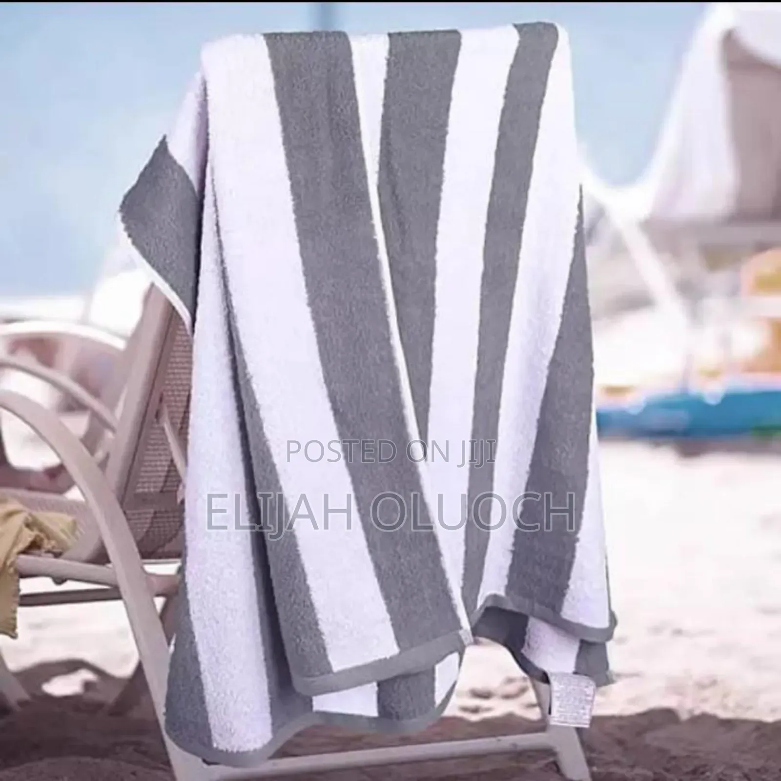 Cotton Coloured Stripped Sizes 75 By 150 Cm  Beach Towels