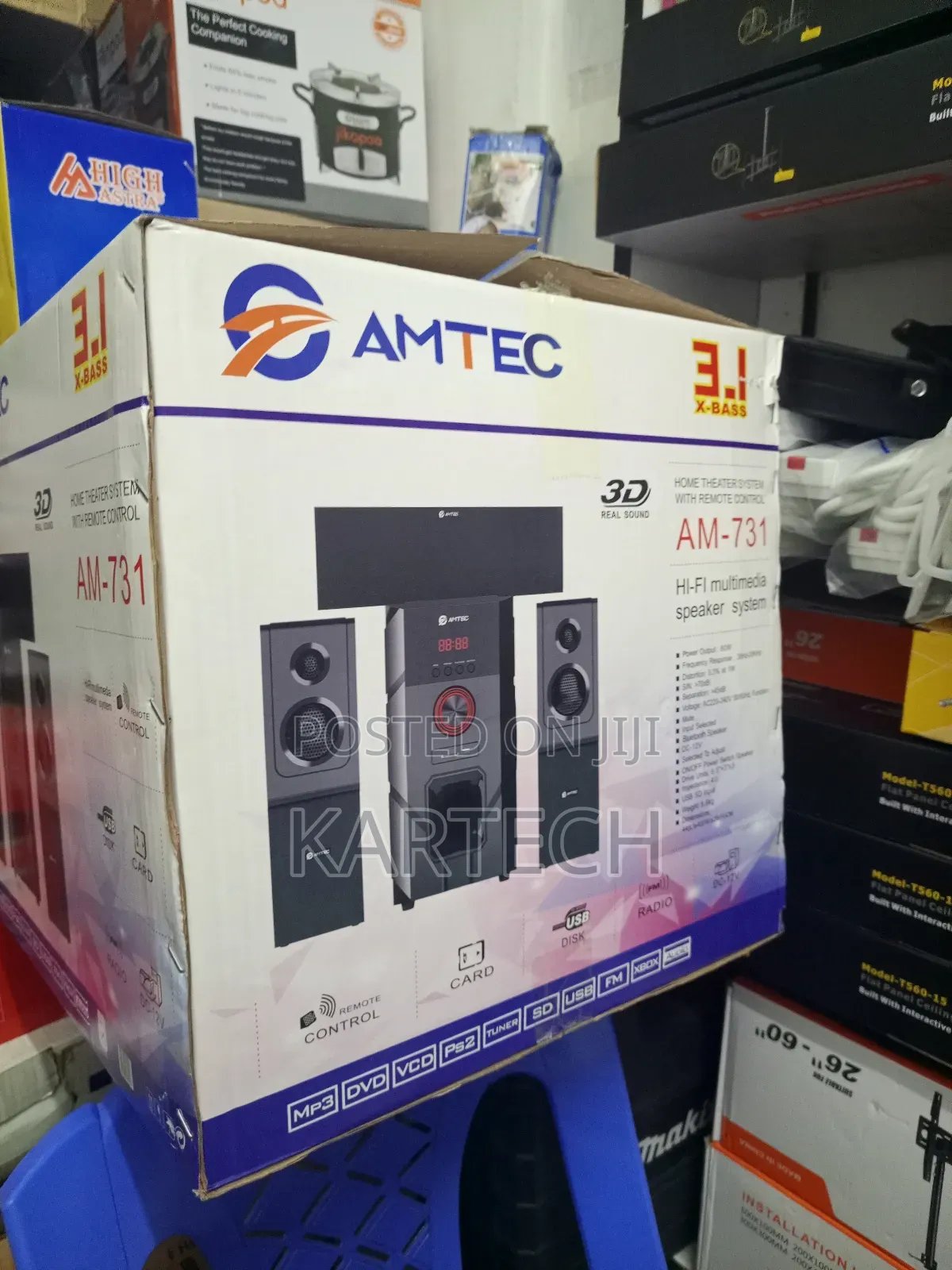 Amtec Am-731 3.1ch Home Theater System 20000 P.M.P.O