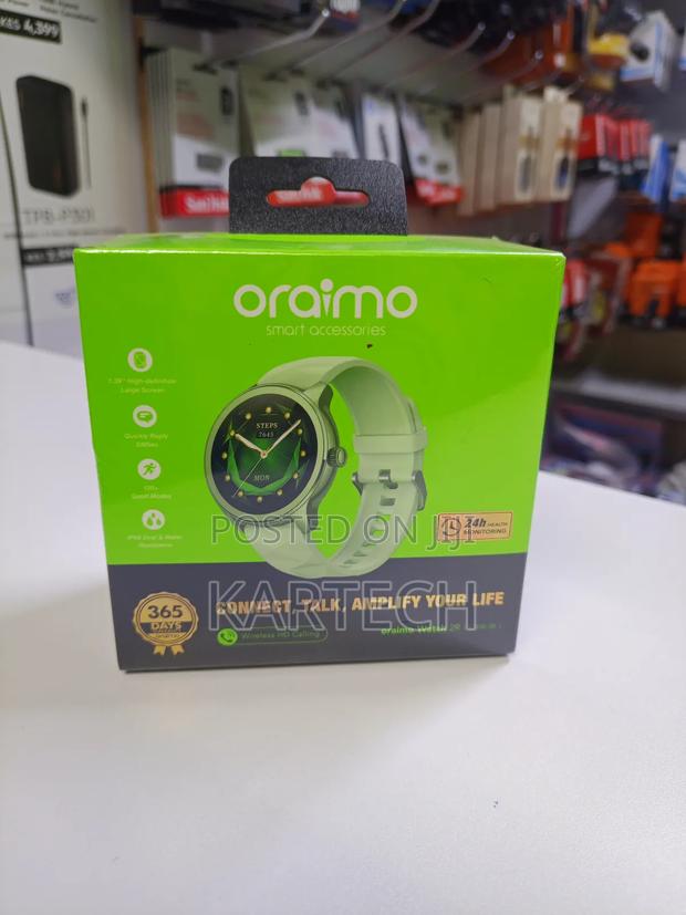 Oraimo Watch 2r Osw-30 Olive Wireless Hd Calling Smart Watch - thumbnail 3