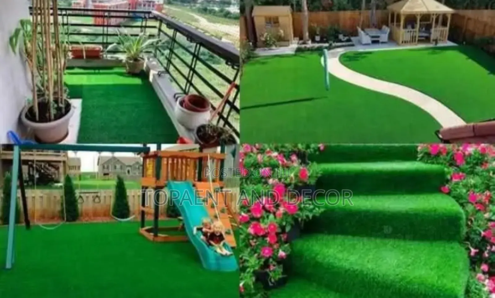 Weatherproof Artificial Grass Carpet Low Maintenance Lawn