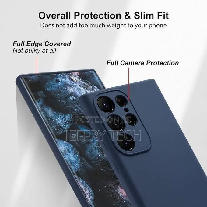Samsung Galaxy S21 Ultra Case Liquid Silicone, Gel Rubber