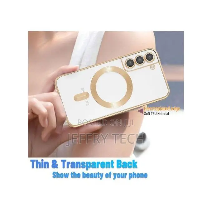 Magnetic Clear Phone Case Cover for Samsung Galaxy S21 Fe