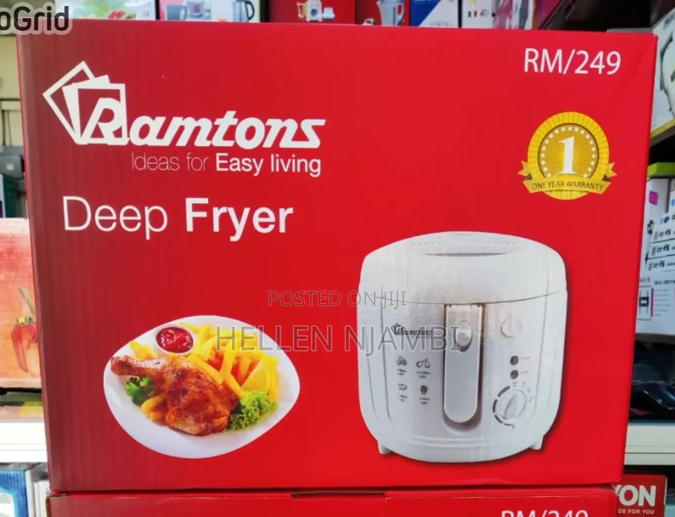 Ramtons 1500w Deep Air Fryer Rm/249 -White